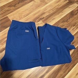 Figs Women’s Royal Blue Scrub Set